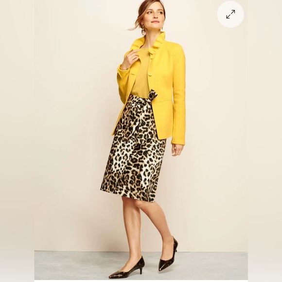 Talbots Ruffle-Neck Double-Face Jacket in Pink Size 2 Petite Lightweight Preppy - Picture 5 of 12